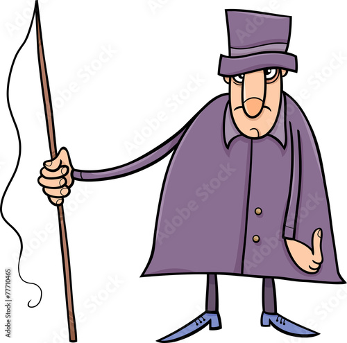 Slika na platnu coachman character cartoon illustration