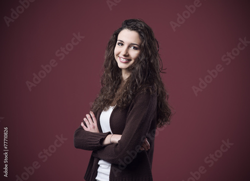 Cute teenager posing