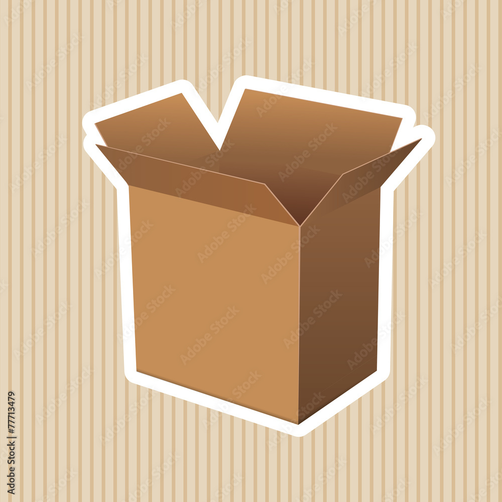 Paper brown box packaging vector Paper brown box packaging vector