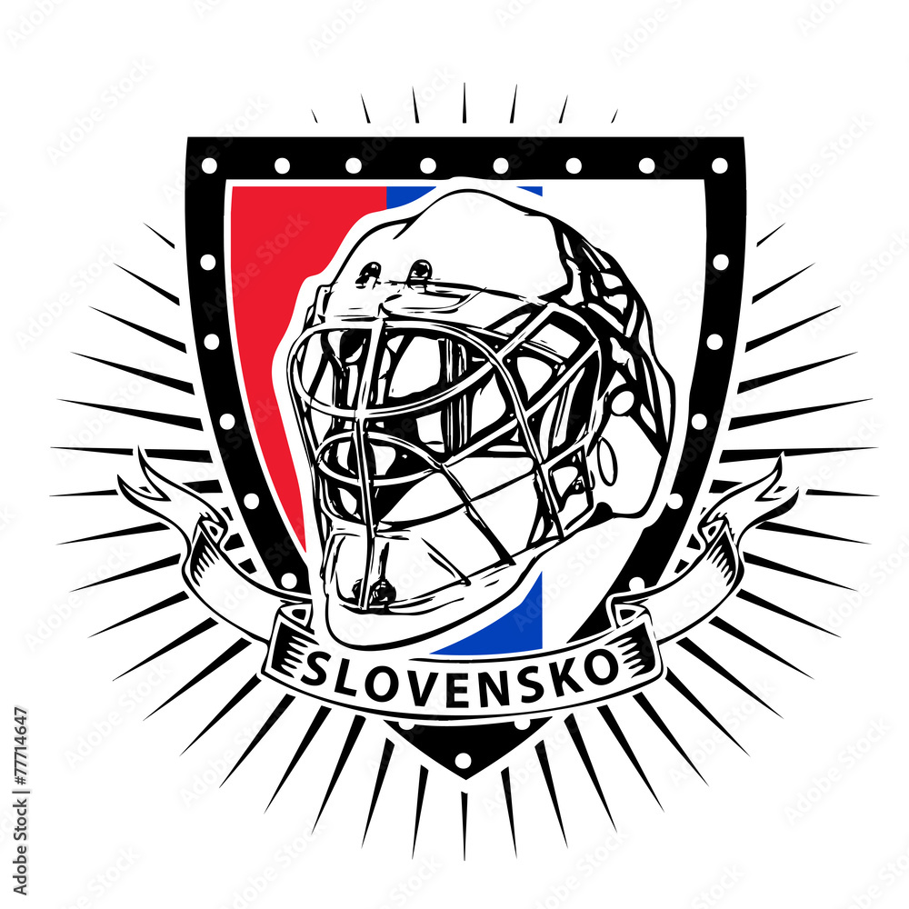 Fototapeta premium slovakia ice hockey shield