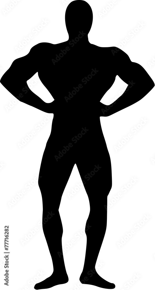 Body Building Silhouette Body Building Silhouette