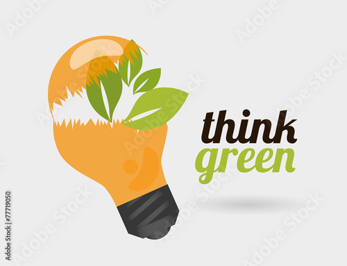 Ecology design, vector illustration.