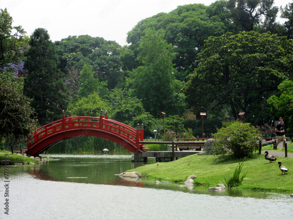 Ponte no Jardim Japonês