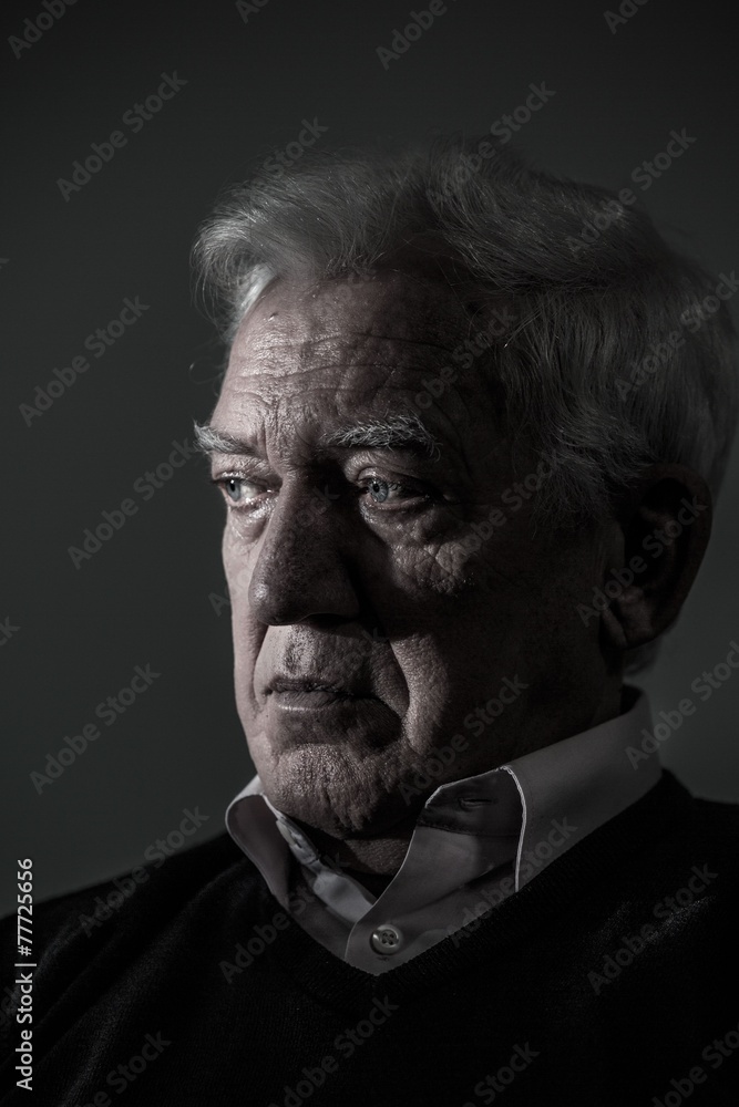 Portrait of aged man Portrait of aged man