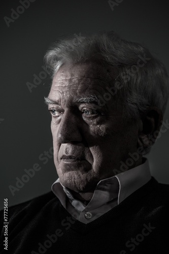 Portrait of aged man