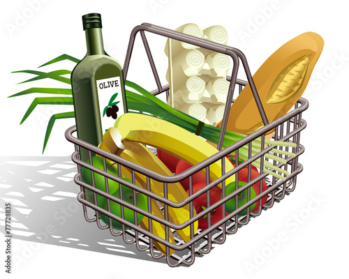basket with food