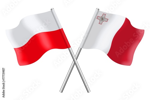 Flags: Poland and Malta