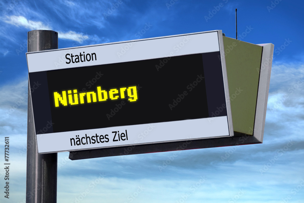 Anzeigetafel 6 - Nürnberg