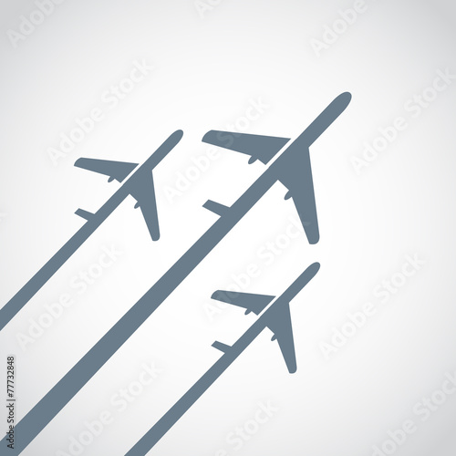 Airplane vector illustration.