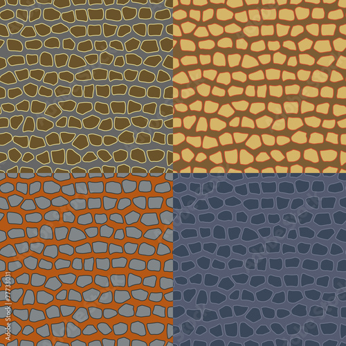 Abstract seamless backgrounds of the stone wall
