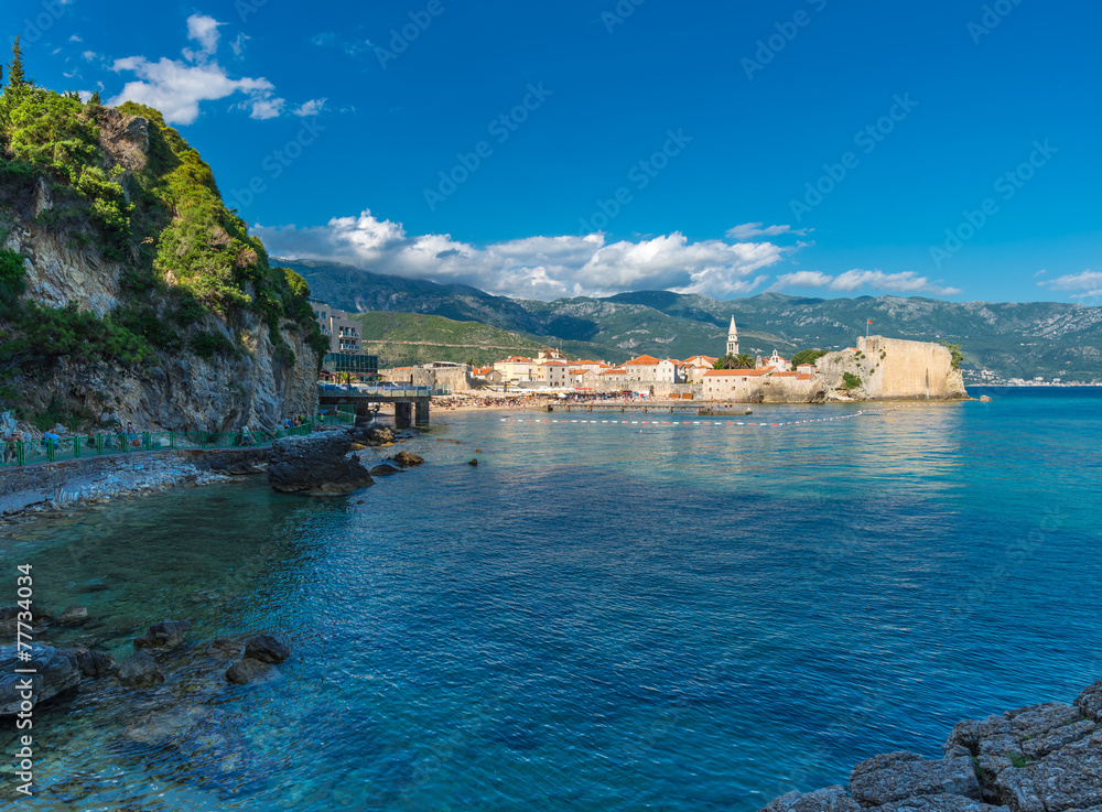 View of the old town of Budva
