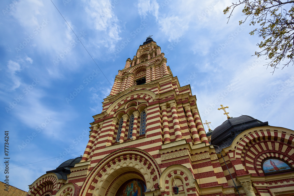 Fototapeta premium Blagoveshensky cathedral in Kharkov, Ukraine