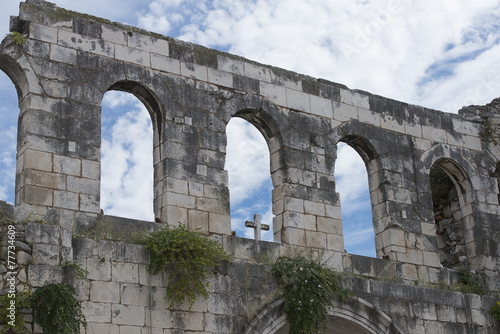 architectural ruins of Croatia  Split  square Diocletian