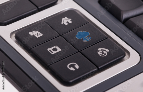 Buttons on a keyboard - Cloud