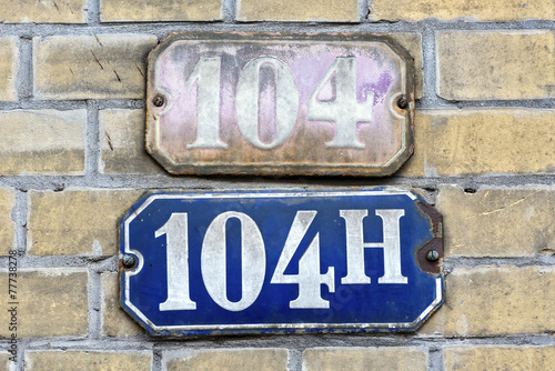 Hausnummer 104 © helmutvogler