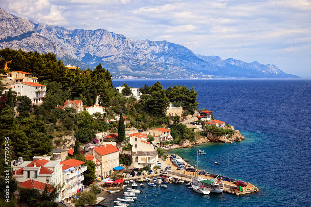 Beautiful coastline Makarska Riviera, Croatia.