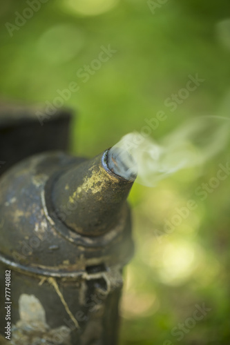 Smoker beekeepers tool closeup