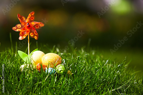 Osternest mit Windrad