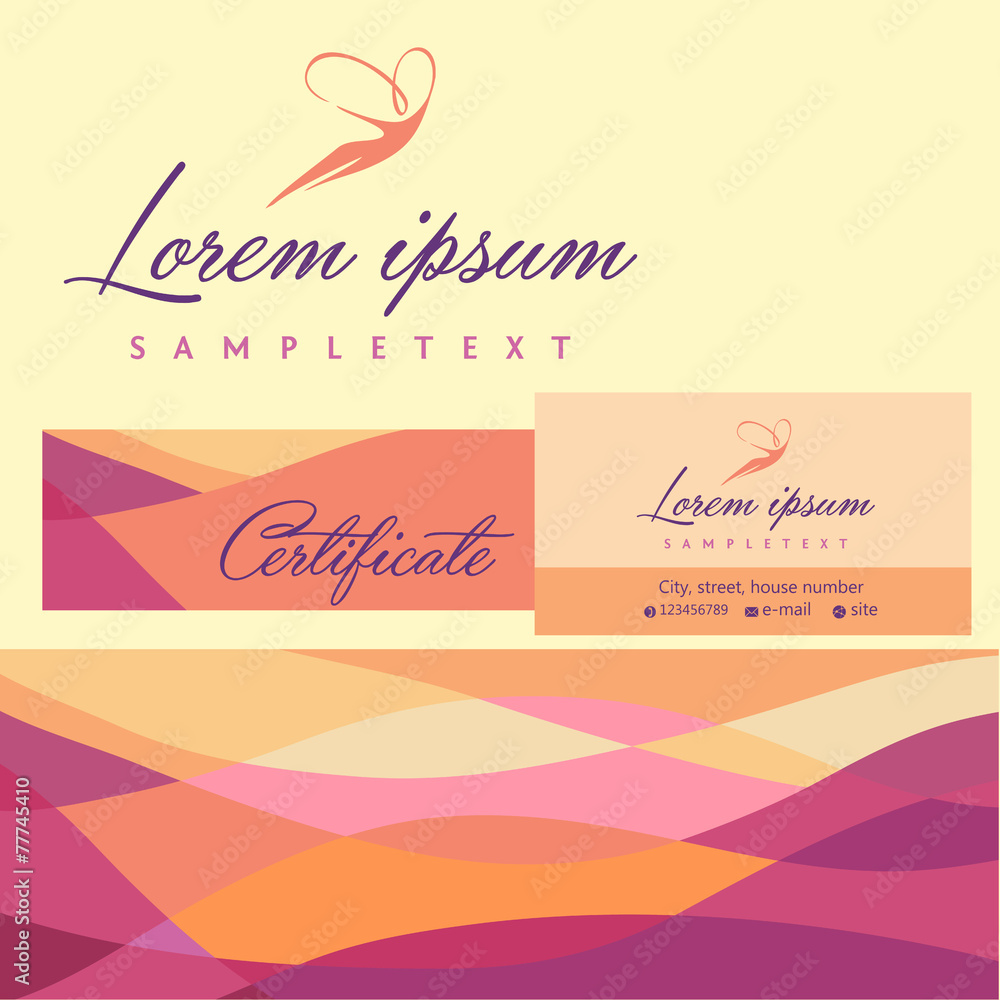 Logos and identification. Business card, banner. Logos and identification. Business card, banner.