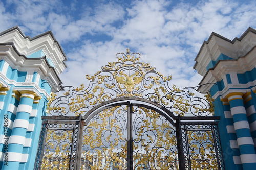 Gate of Catherine Palace in Tsarskoe Selo. photo