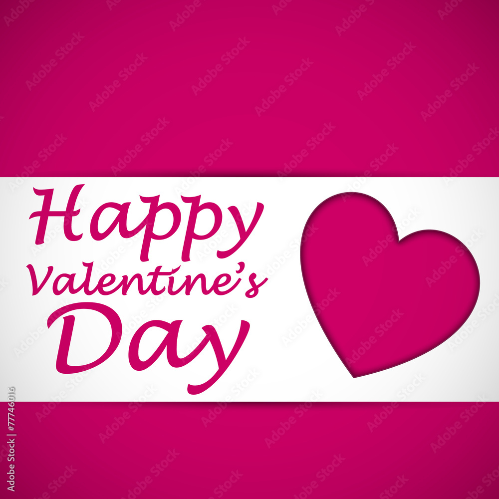 happy valentine heart card