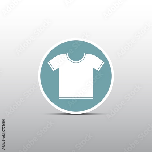 white T-shirt icon in the circle