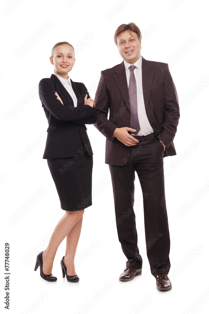 bright picture of man and woman in formal clothes. bright picture of man and woman in formal clothes.