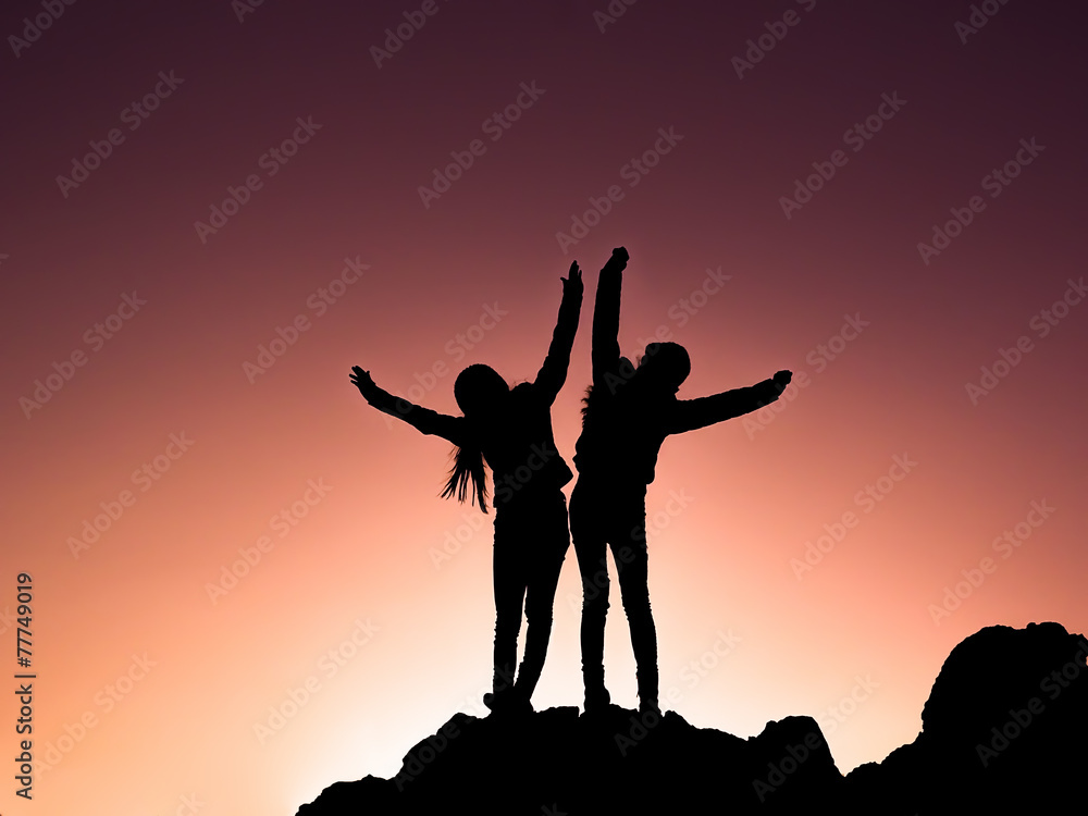 success and joy silhouette