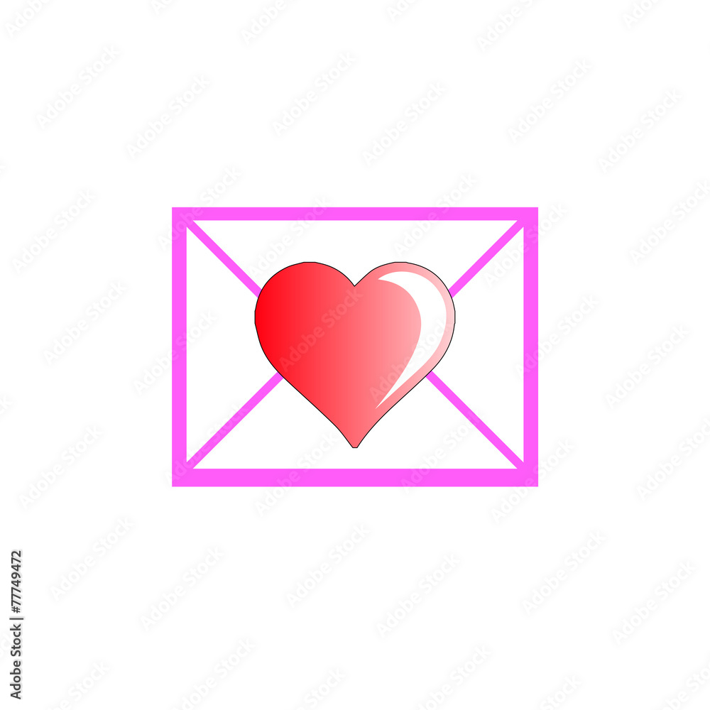 vector heart mail