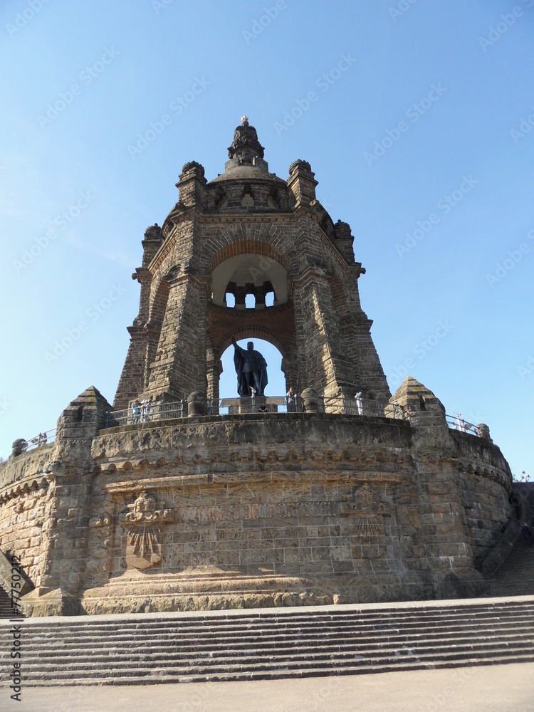 Naklejka premium Porta Westfalica: Kaiser Wilhelm Denkmal