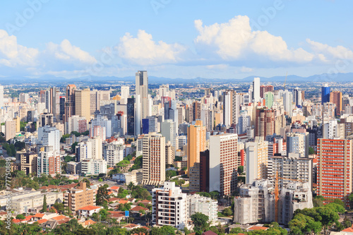 City center, buildings, hotels, Curitiba, Parana, Brazil © jantima