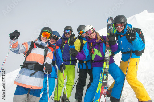 Skifahrer/Gruppe