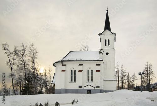 Evangelical churchin Novy Smokovec. High Tatras. Slovakia
