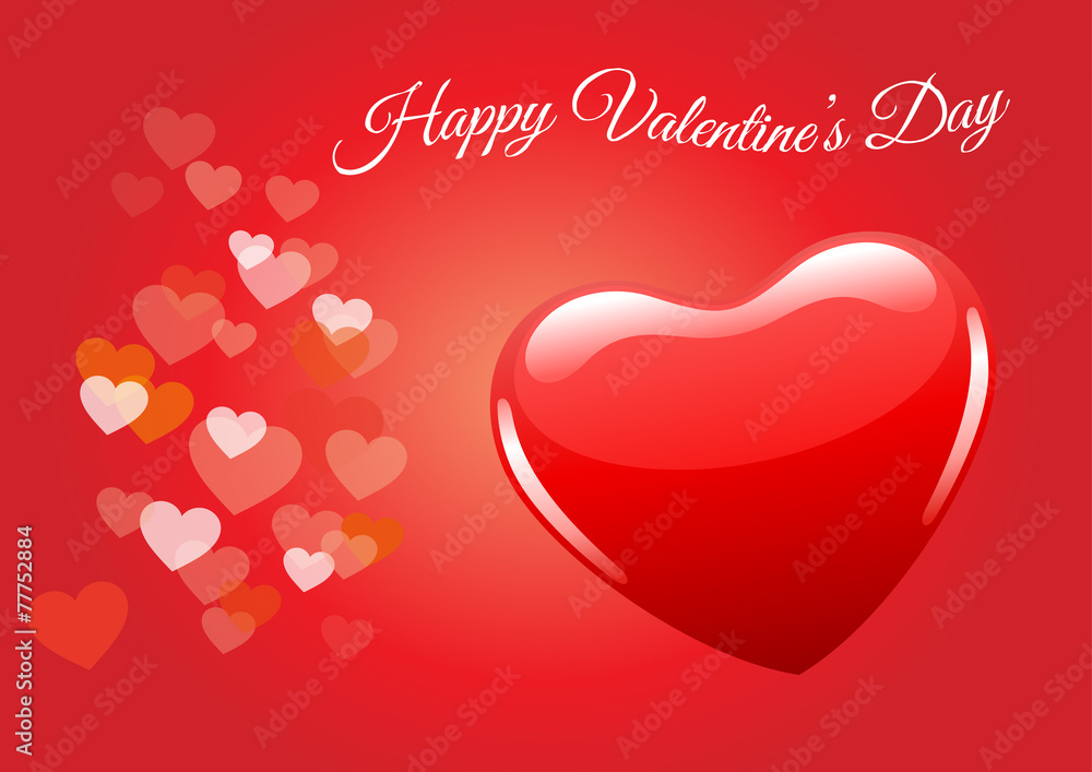 valentines day, valentine background, red heart vector