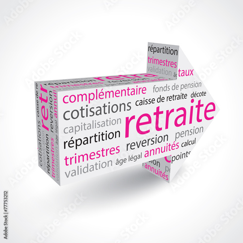 flèche 3D-retraite