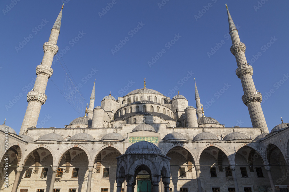 Fototapeta premium Innenhof der Blauen Moschee in Istanbul