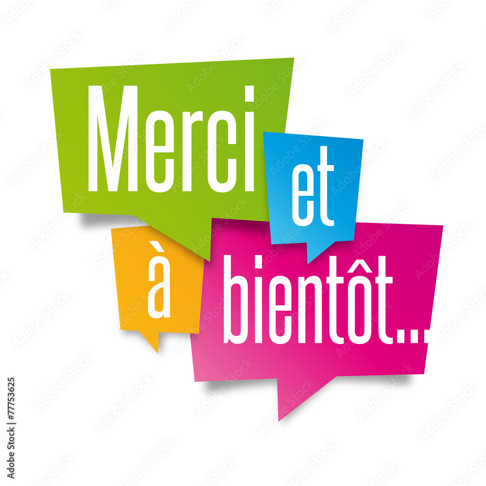Merci et à bientôt Stock Vector Adobe Stock