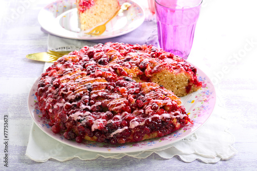 Cranberry upside down cake