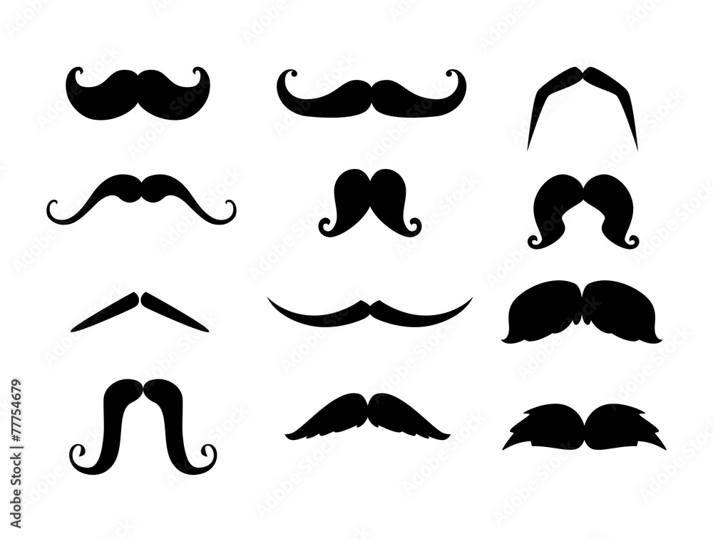 Black moustaches Black moustaches