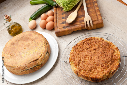 Billede på lærred Torte salate