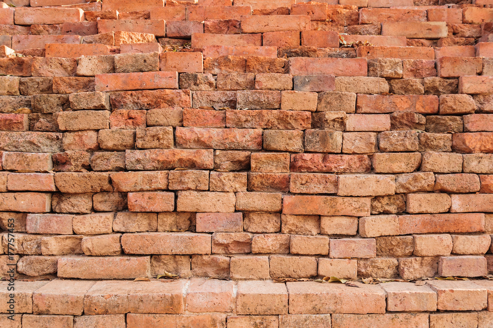 Fototapeta premium Old red brick wall