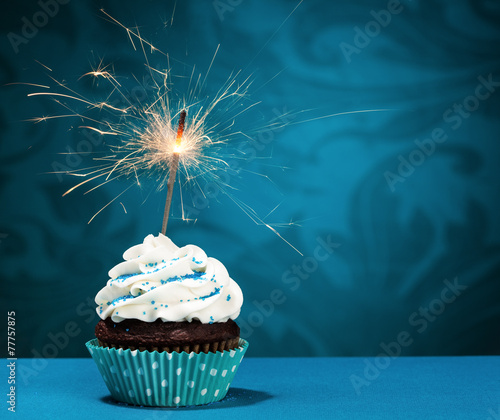 Birthday Sparkler Cupcake