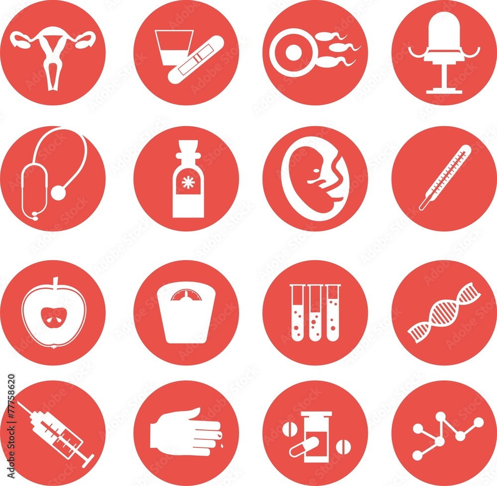 set of icons gynecological set of icons gynecological