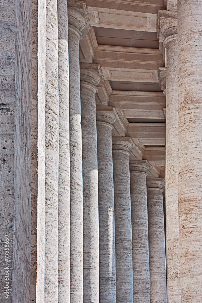 Colonnade of San Pietro in Rome Colonnade of San Pietro in Rome