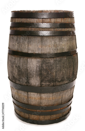 vintage oak wine barrel