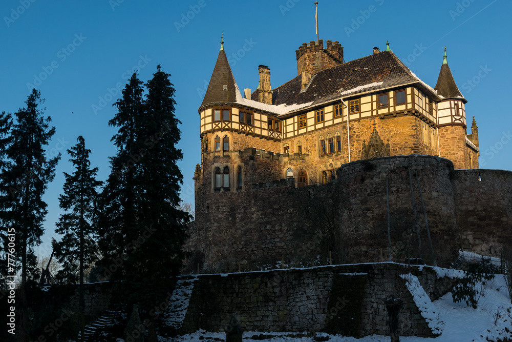 Obraz premium Das Schloss Berlepsch bei Witzenhausen in Nordhessen