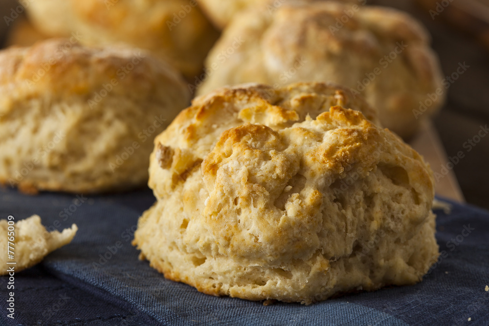 Fototapeta premium Homemade Flakey Buttermilk Biscuits