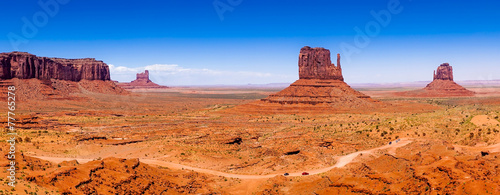 Buttes of Monument Valley, Utah, USA, panoramic view