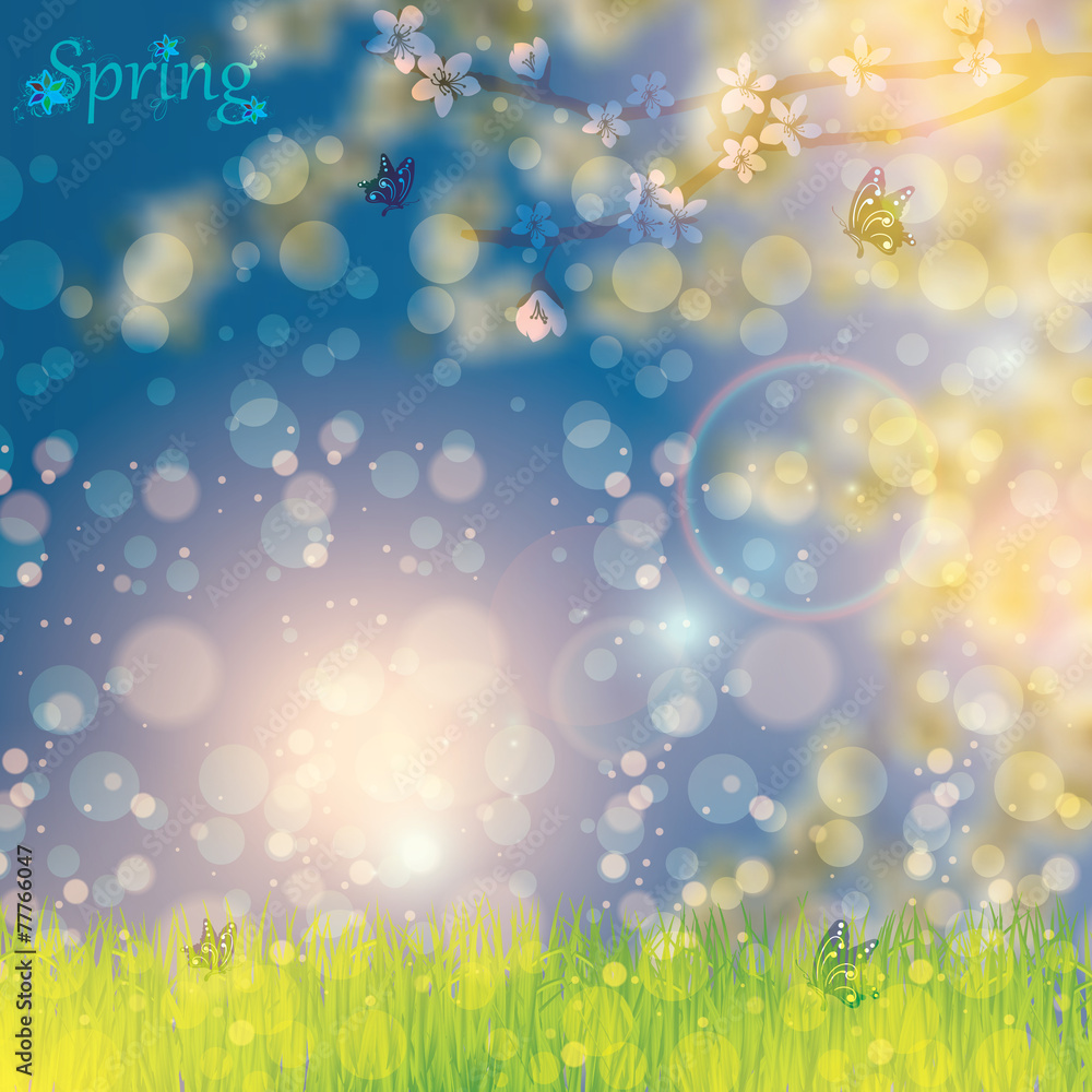 Obraz premium Abstract spring floral background