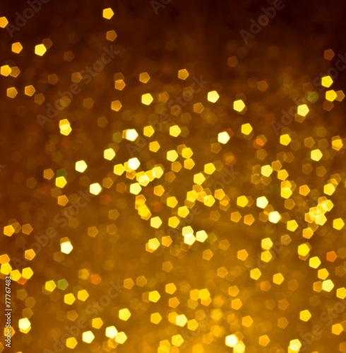 abstract golden bokeh light background